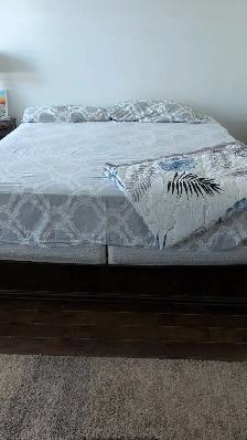 King Size Bed Frame   Box  FREE Mattress – $200 | Must Sell ASAP - Photo 4