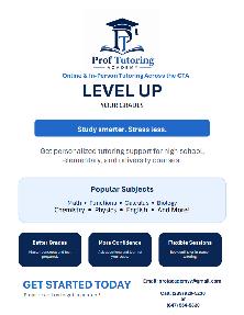 'Prof Tutoring Academy' Taking Students!