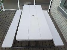 picnic table Umbrella with base - Photo 10