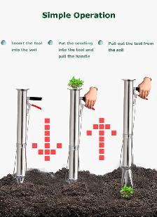 Single Shank Hand-Held Seedling Transplanting Tool 027283 - Photo 7