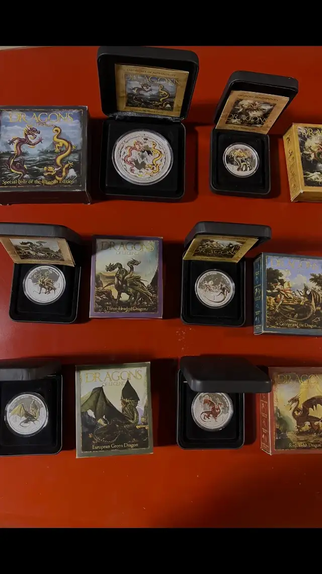 Silver dragons for sale