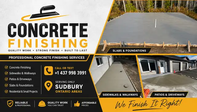 concrete and cement Finish