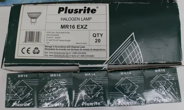 MR16 Halogen lamps x 10