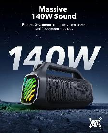 soundcore Boom 2 Plus Outdoor Speaker, 140W, 2 2 Channel, BassUp - Photo 2