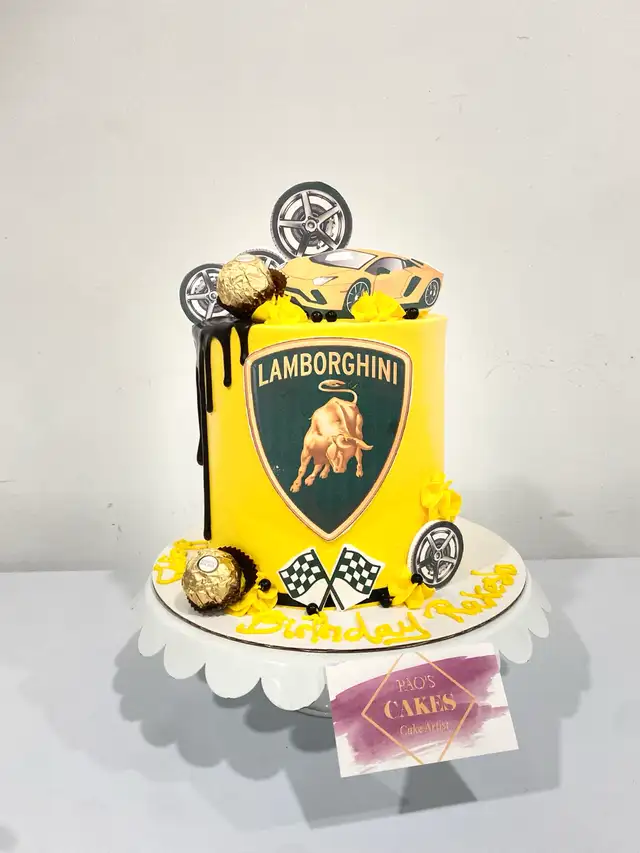 Lamborghini cake, Custom Cakes Cars brand decoration