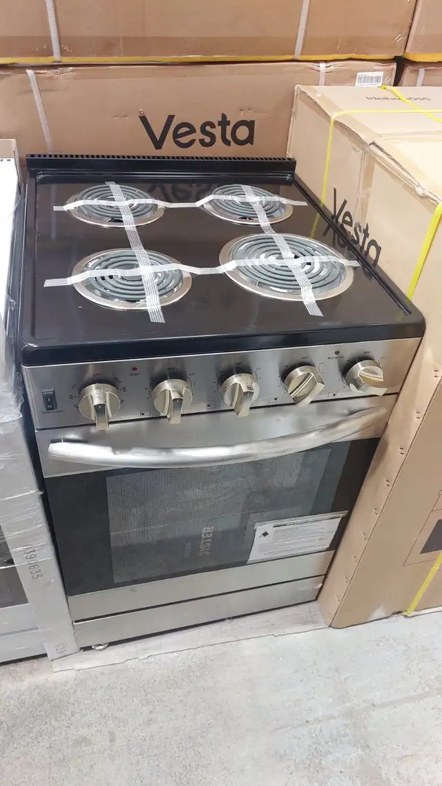 Brand New Element 24' Electric Coil Range 3.7 Cu. Ft. SS