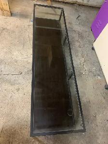 Glass and Metal TV Stand - Photo 2