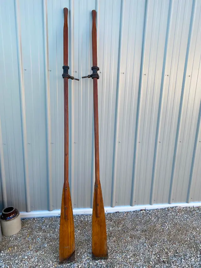 Vintage 1920’s-30’s Winnipeg Beach row boat oars , amazing piece