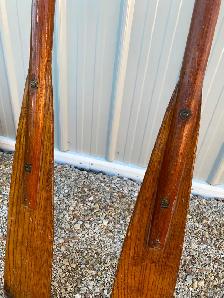 Vintage 1920’s-30’s Winnipeg Beach row boat oars , amazing piece - Photo 3
