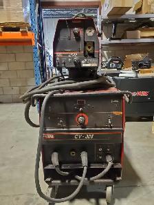 Used Lincoln Electric CV-305 power source with LF-72 wire feeder