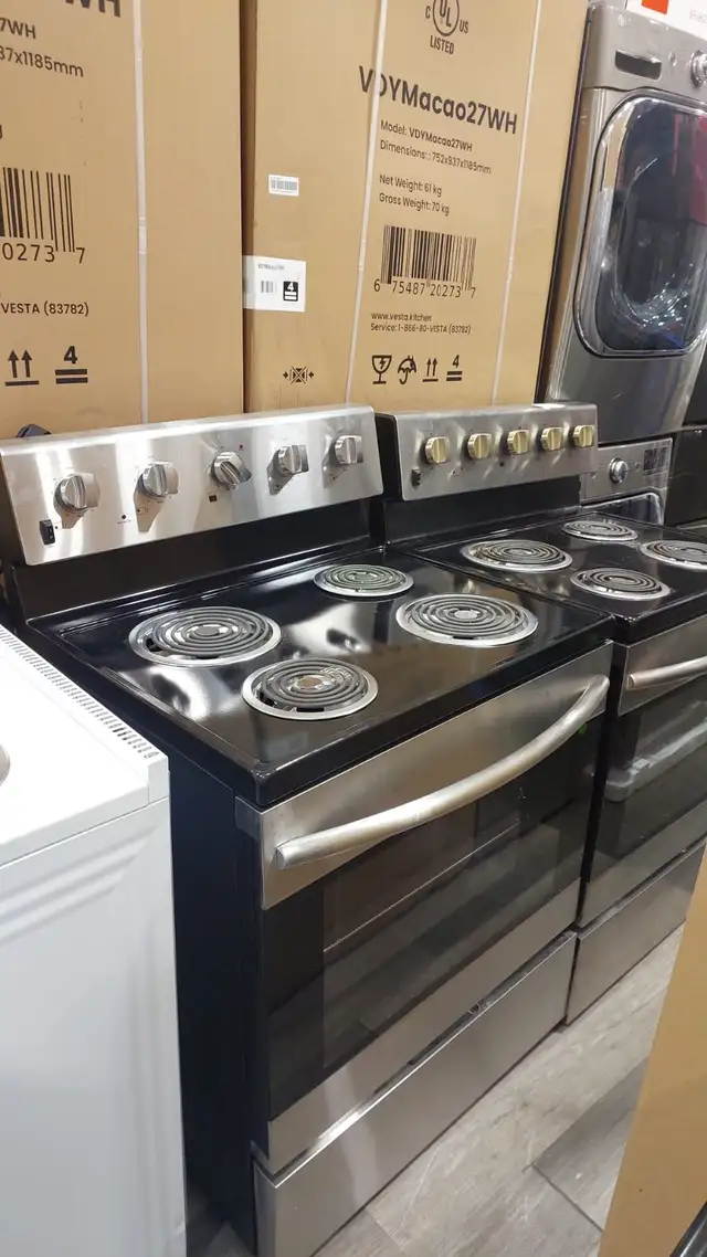Stove - 30' Element 5.0 Cu Ft. EECR34MES Coil Range - SS