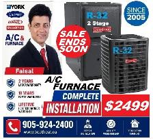 Air conditioner & furnace SALE. Air conditioner with installatio