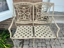 2 seat out door chairs