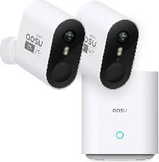 Aosu 2K QHD Battery Security Cameras Wireless System $139