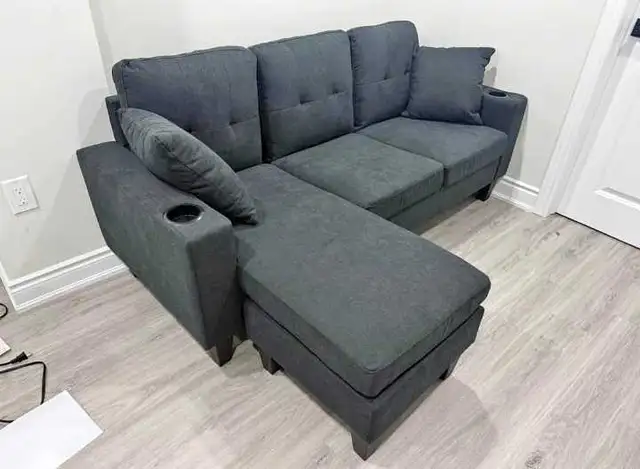 Small Space, Big Style: 3 Seater L-Sofa   Free Delivery