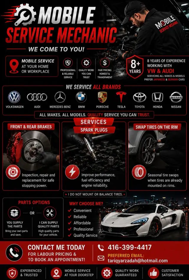 Affordable Mobile Mechanic – We Come to You!