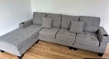New L Shaped 4 Seater Sofa With Free Delivery