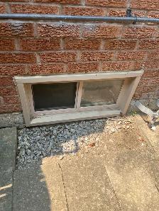 SIDE SLIDING BASEMENT WINDOWS 30' x 14'  VINYL