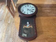 King  Edward VII wall clock, early 1900, Pequenat, Berlin, Ontar - Photo 2