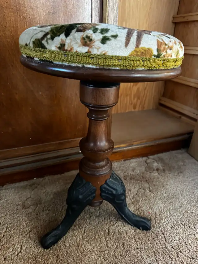 Antique Piano Stool