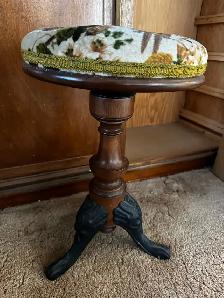 Antique Piano Stool