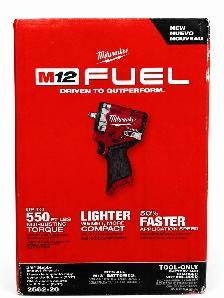 Milwaukee 2562-20 M12 FUEL Stubby 3/8' Impact Wrench (Tool Only) - Photo 2