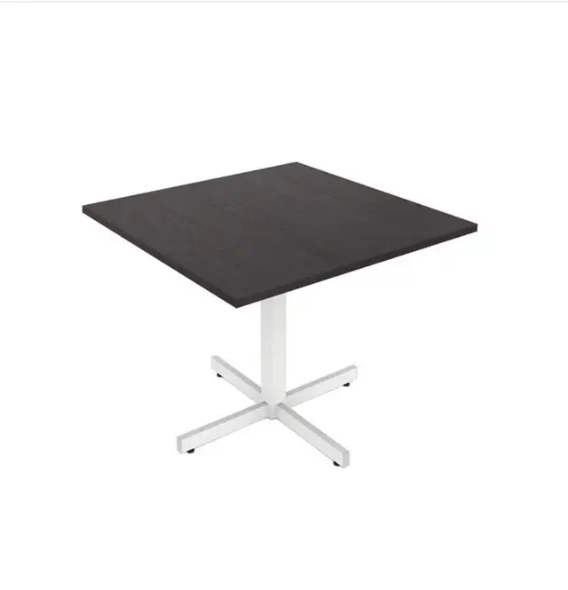 6x Ionic Square Tables 30'D x 29'H X-Base – Brand New