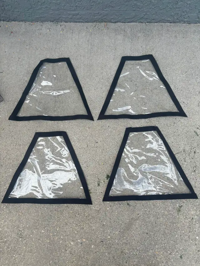 Ice shelter Velcro windows