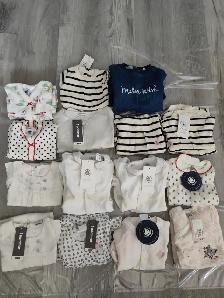Baby bodysuits from Petit Bateau & 3Pommes for ages 1 -12 months