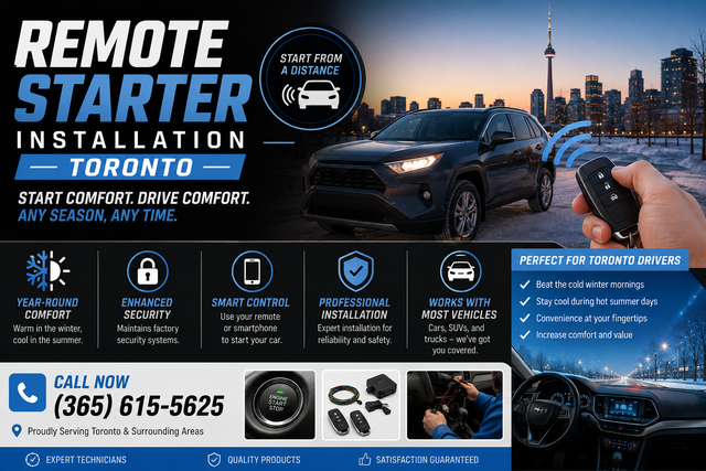 Remote Starter Installation in Toronto  (365) 615-5625 locksmith
