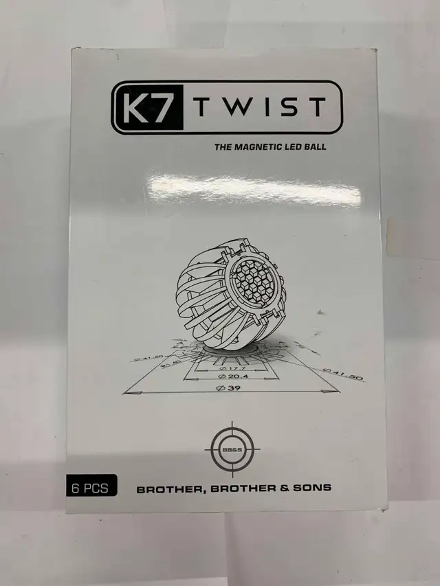 BB&S Lighting K7 Twist Magnetic LED Balls Set of 6