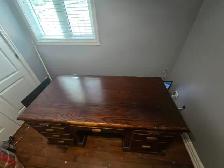 Solid Oak Custom Executive Desk – Handcrafted by Pine By Munro – - Photo 2