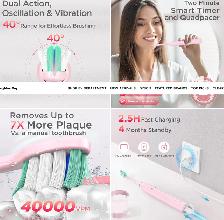 S5 Sonic Electric Toothbrush for Adults with 8 Brush Heads, IPX7 - Photo 3