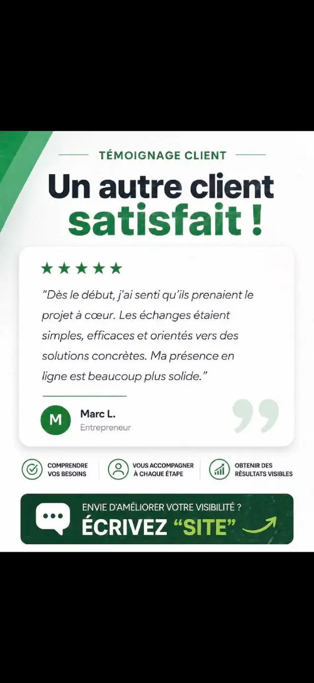 Création de sites web professionnels