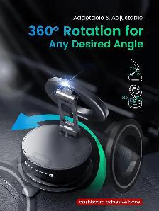 Magnetic Phone Holder for MagSafe,Foldable Suction Cup 360° - Photo 2