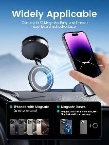 Magnetic Phone Holder for MagSafe,Foldable Suction Cup 360° - Photo 3