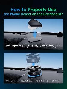 Magnetic Phone Holder for MagSafe,Foldable Suction Cup 360° - Photo 4