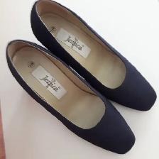 SOULIERS JESSICA BLEU MARIN GR 6.5 FEMME TALONS 2.5 HAUT: $10.00