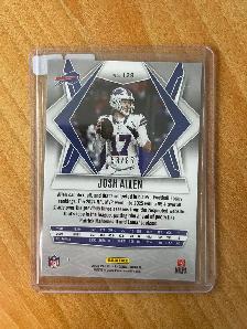 2025 Panini Phoenix Light Blue Mojo #129 Josh Allen #'d 58/85 - Photo 2