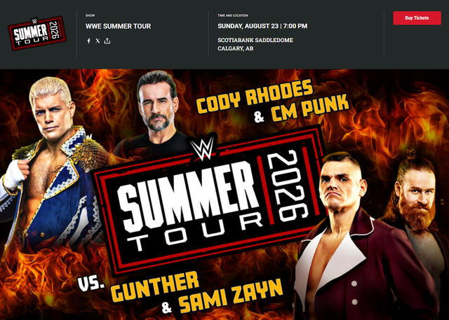 WWe Summer Tour Calgary