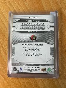 2023-24 Black Diamond Rookie Team Logo Jumbo Patches Ridly Greig - Photo 2
