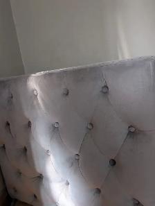 Set of 2 beautiful gray velvet chairs - Photo 2