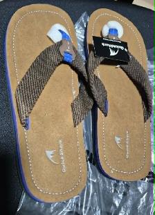 QUICK SHARK MEN'S SIZE 14 ARCH SUPPORT FLIP FLOPS – NEW - $20 - Photo 2