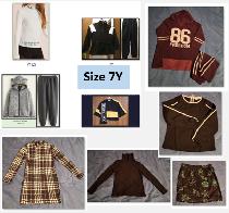 Lot of 12-Piece Girl's Outfits (Size 7Y). Brand new.