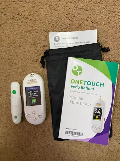 One Touch VERIO and One Touch Reflect  Blood sugar meters