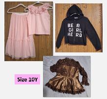 Lot of 4 Pieces of Girl's Outfits (Size 10Y). Brand new.