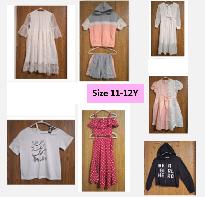 Lot of 9 Pieces of Girl's Outfits (Size 11-12). Brand new.