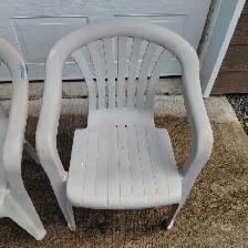 3 chaises de patio en PVC - Photo 4