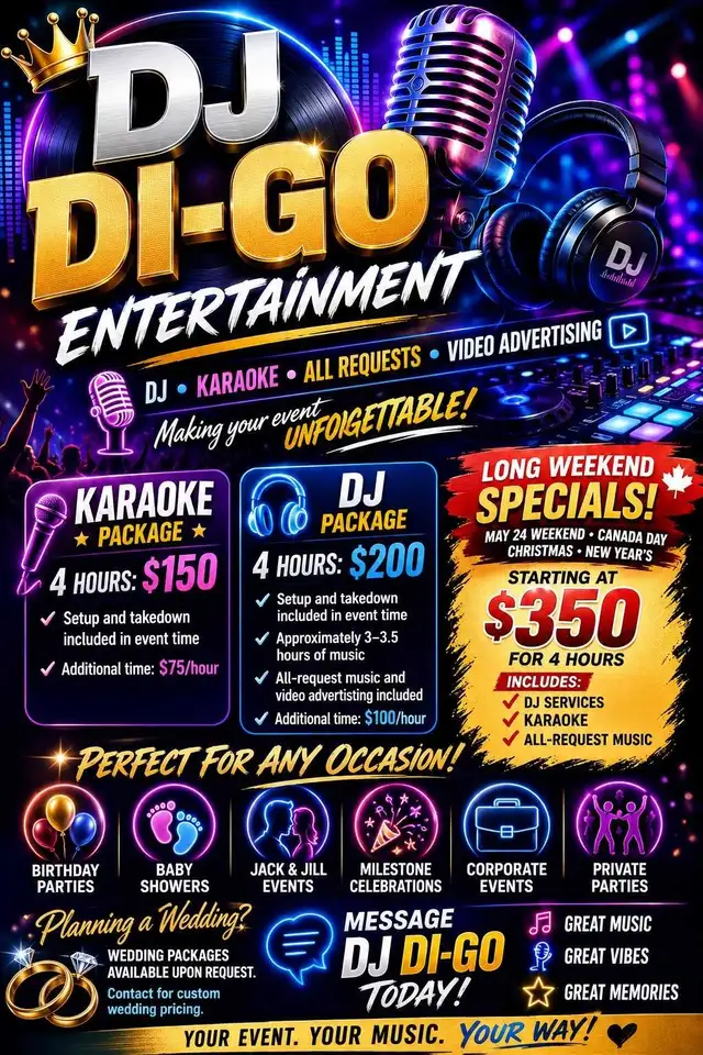 Need a DJ for any event?