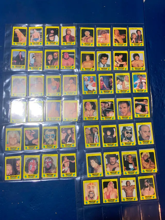 1086 Wrestling Stars card set complete. Hulk, Savage, Flair more